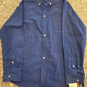 Chaps Deep Blue Casual Button-Down Shirt For Boys